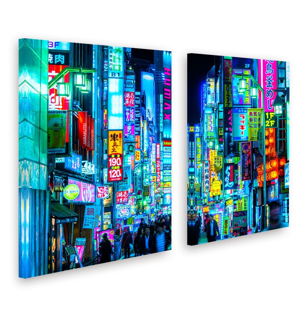 Quadros Tela Canvas Tokyo Billboards Foto Luzes Sala Quarto - 1