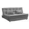 Sofa Cama Sofanete 2 Lugares Marrom Veludo - Matrix - 1