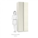 Ver imagem 4 de Guarda-Roupa Canto Reto Modulado 1 Porta 2 Prateleiras 2 Cabideiros 80cm Prime Luciane Móveis