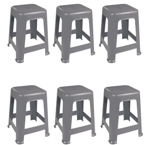 Banqueta Plástica Bela Vista Suporta até 120 Kg Mor 06 Und