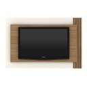 Ver imagem 3 de Painel de Tv Suspenso Ripado até 65 Polegadas Off White: Natural com Off White