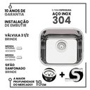 Ver imagem 2 de Cuba Pia Número 0 Cozinha Inox 304 American Steel 40x34x19