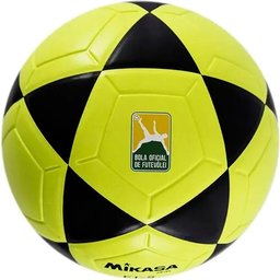Bola de Futevôlei Mikasa Ft-5 Amarela e Preta - Oficial - 5
