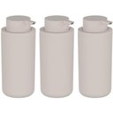 Ver imagem 1 de Kit 3 Dispenser de Parede 500ml Sabonete Liquido Shampoo Banheiro Hotel Bege