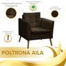 Poltrona Decorativa Riviera Veludo - Star Confort - 8