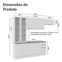 Ver imagem 4 de Armário de Cozinha Completa 270cm Branco Stella Madesa 11
