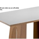 Ver imagem 7 de Mesa Tampo MDF e Vidro Reto 220cm x 80cm Celine Marrom/Amendoa