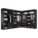 Ver imagem 1 de Closet Modulado 8 Gavetas 15 Prateleiras Preto Amoudi Móveis Preto Tx