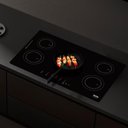 Ver imagem 5 de Cooktop de Indução 5 Bocas 90cm Full Glass Painel Touch 9500W Preto 220V - Eos