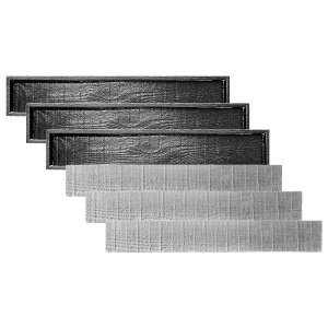 Kit Formas 3d Abs - Ripado Aparente Concreto Gesso 1m X 12cm