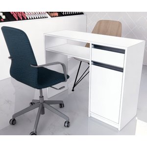Mesa de manicure 1Gaveta + 1Porta 100%MDF NAIL DESIGN