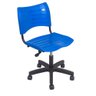 Cadeira Iso Turim Plastica Giratoria Secretaria com Regulagem de Altura Azul Popmov Cadeira Iso Gira - 1