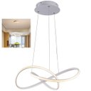 Ver mais imagens de Lustre Pendente LED 3000K Arco Infinito Iluminaçao Perfil Recepçao Sala Hall de Entrada Residencial 