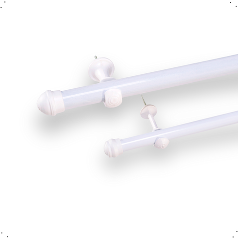 01 Varão de Cortina Colorido 2,0m 19mm Simples Varao Curtina Pequena