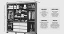 Ver imagem 5 de Guarda Roupa 4 Portas 6 Gavetas Xline -grand Line