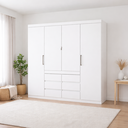 Ver imagem 1 de Guarda Roupa 4 Portas 6 Gavetas Xline -grand Line