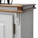 Ver imagem 5 de Balcão Buffet 4 Portas 2 Gavetas Manchester 2042 Linz Móveis - Off White/imbuia Glazer