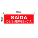 Ver imagem 2 de Combo 6 Placas De Sinalização Saída De Emergência 30x10 Acesso - S-225 F9e