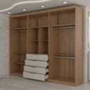 Ver imagem 5 de Quarto Completo Casal Aquiles 6 Portas 10 Gavetas Amêndola/nude Prime - Panorama Móveis