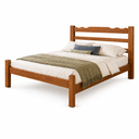 Ver imagem 3 de Cama de Casal 100% Madeira de Eucalipto Cor Mogno
