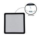 Ver imagem 4 de Kit 2 Painel Led 27,7x27,7 Quadrado Preto Sobrepor 24w 6500k Foxlux