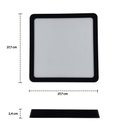 Ver imagem 5 de Kit 2 Painel Led 27,7x27,7 Quadrado Preto Sobrepor 24w 6500k Foxlux