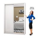 Ver imagem 5 de Guarda-Roupa Solteiro 4 Espelhos 2 Portas de Correr Roma New Espresso Móveis