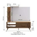 Ver imagem 4 de Estante Home para TV até 50 Polegadas 2 Portas Retro ES530
