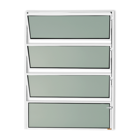 Basculante Alumínio 80 x 40 Master V.Boreal Branco Brimak