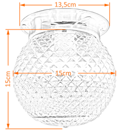 Kit 20 Plafon Popular Colonial Bola Bico de Jaca Boca 10 - 2