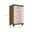 Ver imagem 2 de Cômoda Cannes 5 Gavetas - Incorplac Cor Malbec