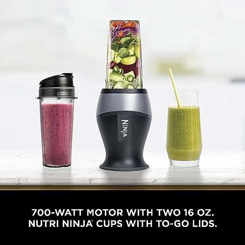 Ninja Fit Blender Compacto, 700w, 2 Copos de 473 Ml, Preto - 3