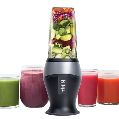 Ninja Fit Blender Compacto, 700w, 2 Copos de 473 Ml, Preto