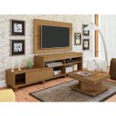 Ver imagem 1 de Sala de Estar Completa com Rack, Painel e Mesa de Centro Requinte Espresso Móveis