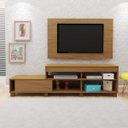 Ver mais imagens de Sala de Estar Completa com Rack, Painel e Mesa de Centro Requinte Espresso Móveis