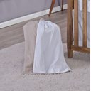 Ver imagem 3 de Enxoval de Bebe Kit de Berço Americano Cortina Algodão Menino Menina 8 Peças:branco