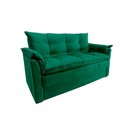 Ver imagem 1 de Sofá Small 3 Lugares Conforto 160cm Suede Verde Herrero Decor