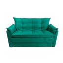 Ver imagem 4 de Sofá Small 3 Lugares Conforto 160cm Suede Verde Herrero Decor