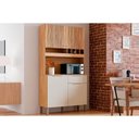 Ver imagem 1 de Kit de Cozinha Compacta Moscato 4 Portas e 1 Gaveta 197x101cm Amendoa-off White - Ronipa