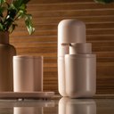 Ver imagem 2 de Kit de Banheiro ou 3 Peças Linha Bold com Bandeja para Bancada - Rosa Duna