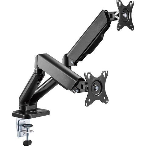 Suporte Articulado para Dois Monitores com Pistão a Gás Fortrek Fk441s 17"-32"