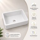 Ver mais imagens de Kit 2 Pias Cuba para Banheiro Retangular 30cm Reforçada