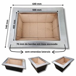 Kit Churrasqueira Completa Coifa 80x60 Braseiro 50x40 3 Tubos - 2