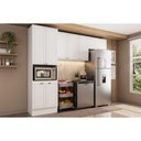 Ver imagem 1 de Cozinha Modulada Completa Bella 3 Peças (2aéreos+1paneleiro) C3p26 Branco - Carraro