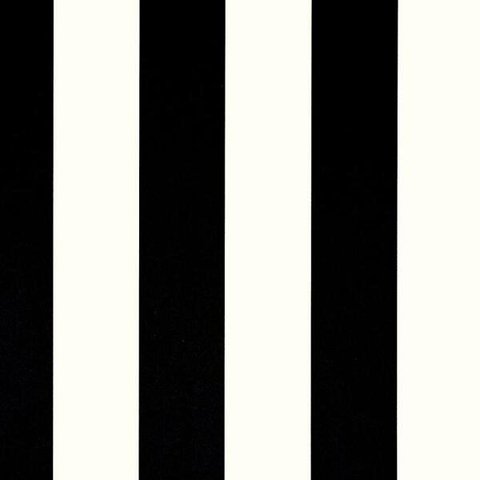 Papel de Parede Listrado Preto e Branco com Cola Inclusa
