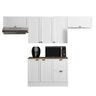 Armário de Cozinha Modulado 4 Peças com Tampo Cj10 Duna P09 Branco - Mpozenato - 1