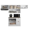 Armário de Cozinha Modulado 4 Peças com Tampo Cj10 Duna P09 Branco - Mpozenato - 6