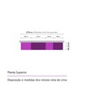 Ver imagem 3 de Guarda Roupa Dormitório Modulado Slim Solteiro c/ Mesa Escrivaninha - Roupeiro Luciane Slim M04:Fumê