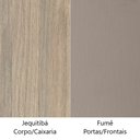 Ver imagem 6 de Guarda Roupa Dormitório Modulado Slim Solteiro c/ Mesa Escrivaninha - Roupeiro Luciane Slim M04:Fumê
