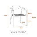 Ver imagem 3 de Kit Mesa Arpoador Alumínio e Tampo em Vidro com 4 Cadeiras Alumínio e Corda Náutica Isla Bege/Cinza
